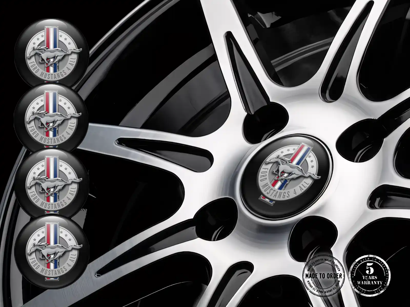 Ford Emblema de Rueda Edición Pegatinas Silicona Autos